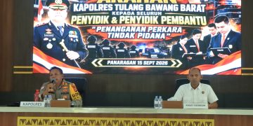 Tingkatkan Profesionalisme, Kapolres Tulang Bawang Barat Beri Arahan Kepada Penyidik dan Penyidik Pembantu Polres dan Polsek Jajaran