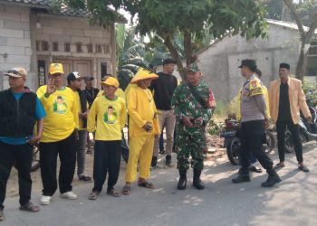 Polsek Tambelang Amankan Kampanye Terbuka Calon Kades Sukamekar Nomor Urut 3