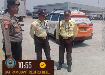 Sat Pamobvit Polres Metro Bekasi Tingkatkan Patroli Keamanan Kawasan Industri GICC Deltamas