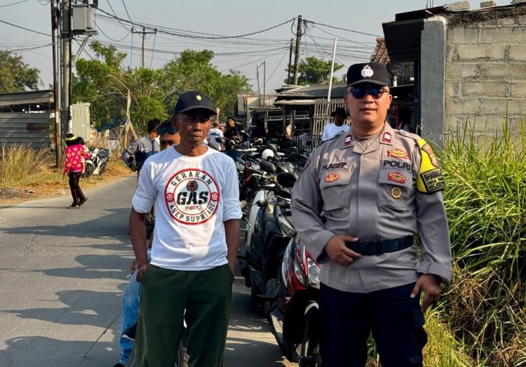 Polsek Kedungwaringin Amankan Kampanye Calon Kades Waringinjaya Nomor Urut 3
