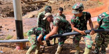 Kodam I/BB Rampungkan Pipanisasi 700 Meter, 149 KK di Aloban Bair Kini Nikmati Air Bersih