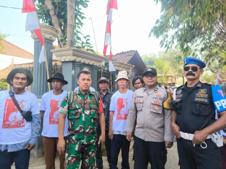 Polsek Serang Baru Amankan Kampanye Calon Kades Jayasampurna Nomor Urut 3