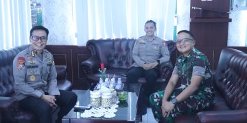 Dandim 0402/OKI Terima Audiensi Sespim Polri, Bahas Penanganan Karhutla