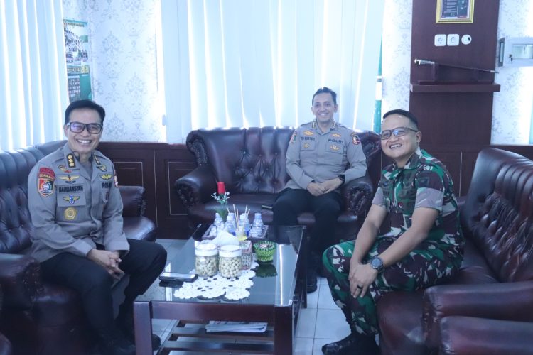 Dandim 0402/OKI Terima Audiensi Sespim Polri, Bahas Penanganan Karhutla