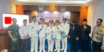 Lima Penjabat Kepala Desa Dilantik di Cikarang Selatan, Kapolsek Pastikan Kegiatan Berjalan Kondusif