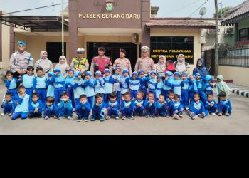 Polisi Sahabat Anak, Polsek Serang Baru Kenalkan Profesi Kepolisian Sejak Dini