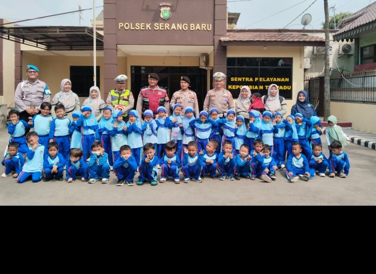 Polisi Sahabat Anak, Polsek Serang Baru Kenalkan Profesi Kepolisian Sejak Dini