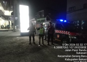 Polsek Serang Baru Intensifkan Patroli Biru, Antisipasi 3C dan Gangguan Kamtibmas