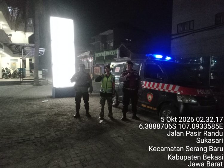 Polsek Serang Baru Intensifkan Patroli Biru, Antisipasi 3C dan Gangguan Kamtibmas