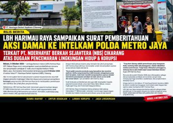 PT NBS CIKARANG AKAN DIDATANGI AKSI DAMAI, LBH HARIMAU RAYA DESAK KLARIFIKASI DUGAAN PERSOALAN LINGKUNGAN DAN KEUANGAN