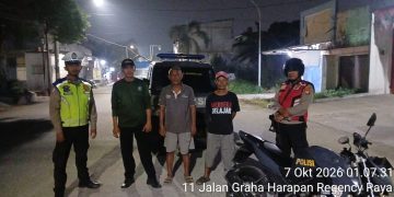 Polsek Babelan Intensifkan Patroli Biru di Jalan Graha Regency
