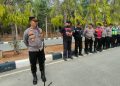 Polres Metro Bekasi Gelar Apel Kesiapan Pelayanan Pengamanan Aksi Unjuk Rasa di Kejaksaan Negeri Kabupaten Bekasi, Kedepankan Pendekatan Humanis