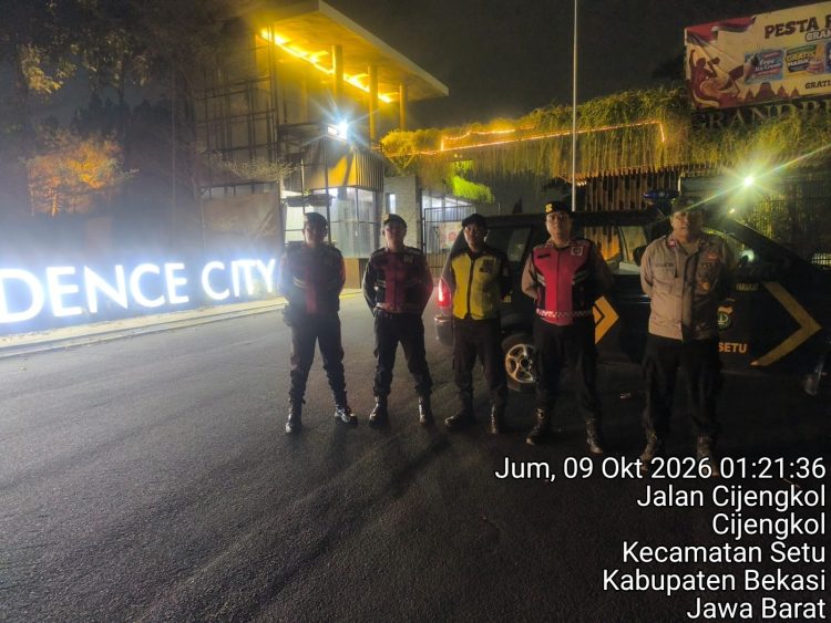 Polsek Setu Gelar Patroli Biru, Antisipasi 3C, Tawuran, dan Begal