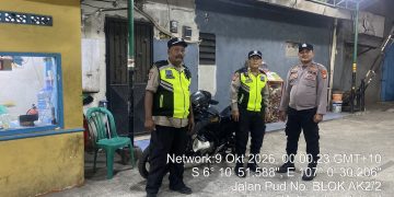 Polsek Babelan Gelar Patroli Harkamtibmas, Antisipasi 3C dan Tawuran