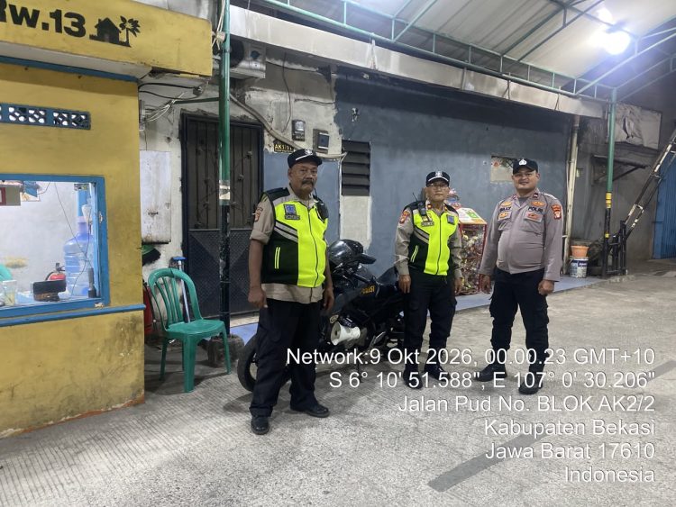 Polsek Babelan Gelar Patroli Harkamtibmas, Antisipasi 3C dan Tawuran