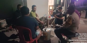Bhabinkamtibmas Buni Bakti Bina Siskamling, Ajak Warga Cegah 3C dan Tawuran Remaja