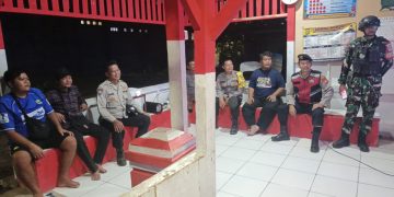Polsek Pebayuran Gelar Patroli Biru, Sambangi Satkamling dan Antisipasi 3C