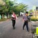 Polsek Muaragembong Gelar Strong Point dan Gatur Lalin Pagi di Depan SMPN 1 Muaragembong
