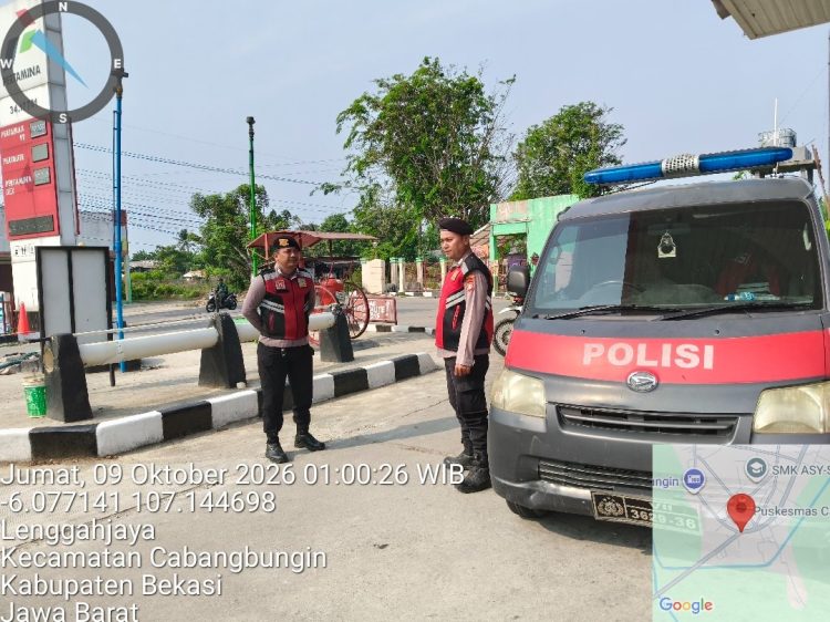 Polsek Cabangbungin Gelar Patroli Preventif, Antisipasi 3C dan Gangguan Kamtibmas