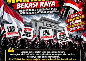 Ribuan? Tidak Perlu Jumlah, Wartawan Se-Bekasi Raya Bersatu! Desak Pencopotan Kadis LH, Pengusutan Dugaan Penghinaan Jurnalis, dan Jaminan Kebebasan Pers