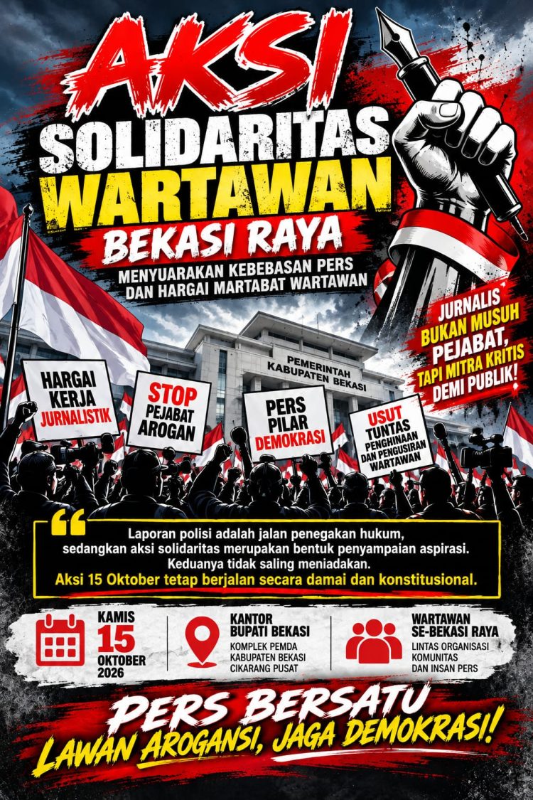 Ribuan? Tidak Perlu Jumlah, Wartawan Se-Bekasi Raya Bersatu! Desak Pencopotan Kadis LH, Pengusutan Dugaan Penghinaan Jurnalis, dan Jaminan Kebebasan Pers